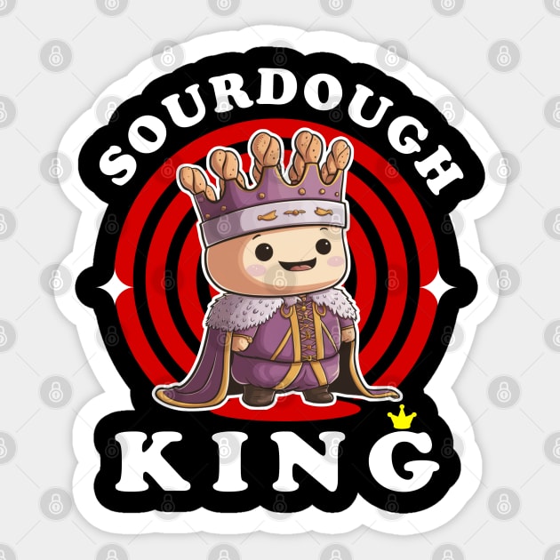 Sourdough King Sticker by Qrstore